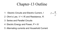 13 Electric Circuits