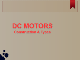 DC Electric Motors