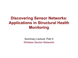 Discovering Sensor Networks - IEEE Real World Engineering Projects