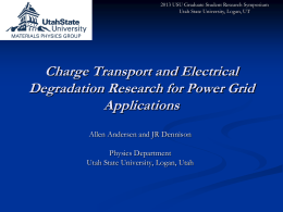 Charge Transport and Electrical Degradation Research for Power