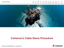 Cam Cable Demo