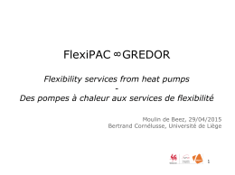 FlexiPAC GREDOR Flexibility services from heat pumps