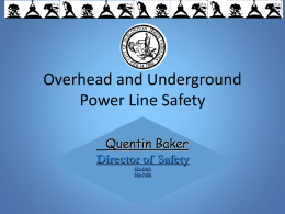 Overhead and Underground Power Lines
