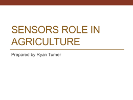 Sensors Role In Agriculture