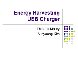 Energy Harvesting/USB Charging