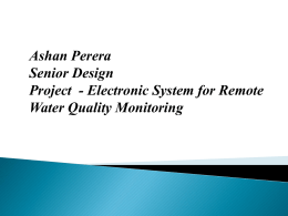 Remote Water Quality Monitoring System Model
