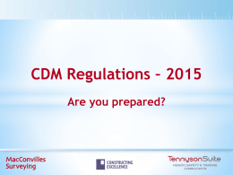 CDM Regulations 2015x - Constructing Excellence in Sussex