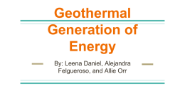 Geothermal Energy Presentation