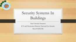 Security Systems in Buildings