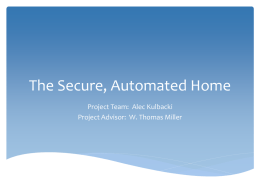 The Secure, Automated Home