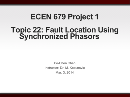 ECEN 679 Project 1 Topic 22: Fault Location