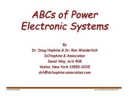 ABC`s of POWER ELECTRONICS
