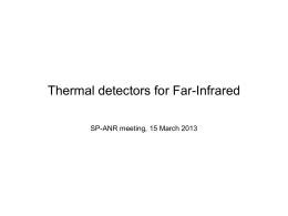 Thermal detectors for Far-Infrared