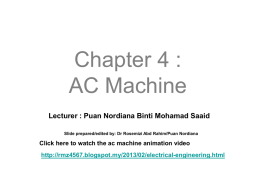 Chapter 4 : AC Machine
