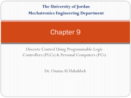 Logic Control - The University of Jordan