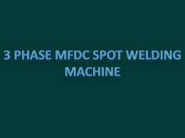 MFDC Spot Welding Machine