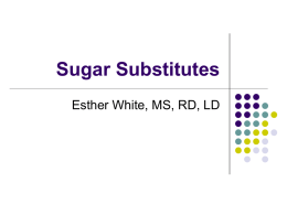 Sugar Substitute - 2009portfolioduncan