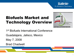 Bioenergy Market Overview - 1er CONGRESO INTERNACIONAL …