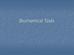 Biochemical Tests - Courses Taught by Kathleen Devlin, MBA