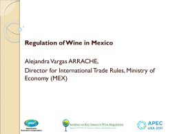 Regulation of Wine in Mexico