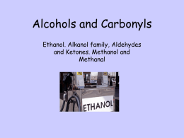 Alcohols and Carbonyls - Calderglen High School