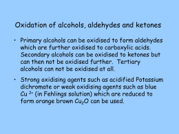 Reactions of aldehydes and ketones