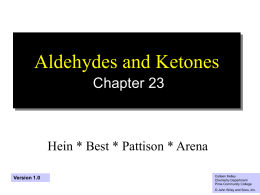 Naming Aldehydes & Ketones