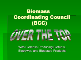 Biofuels (Biopower,Biomass