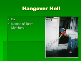 Hangover Hell - Winona State University