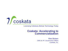 Bolsen – Coskata - Ascension Publishing