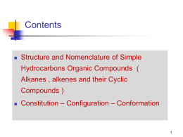 An Introduction to Organic Compounds: Nomenclature,Physical