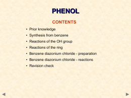 m4 phenol and diazo salts