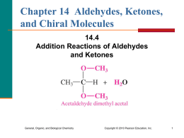 4. Addition Reactions of Aldehydes and Ketones