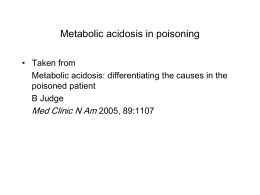 Metabolic Acidosis