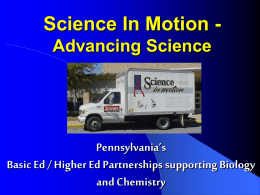 Science In Motion – Advancing Science