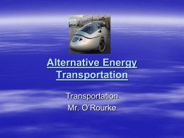 Alternative Energy Transportation