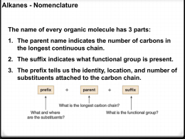 CHEM 210 Nomenclature Lecture