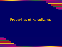 Properties of haloalkanes