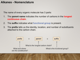 CHEM 210 Nomenclature Lecture 1x