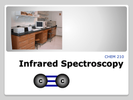 CHEM 210 IR Spectroscopyx