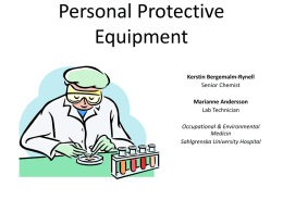 Personlig skyddsutrustning