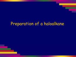 Preparation of a haloalkane