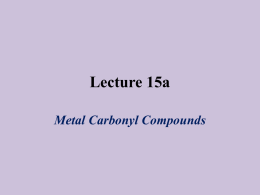 Lecture 15a - UCLA Chemistry and Biochemistry