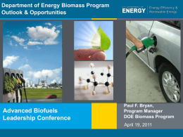 Advanced Biofuels - Ascension Publishing