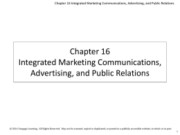 Marketing public relations