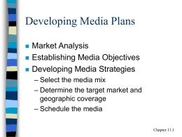 Developing Media Plans