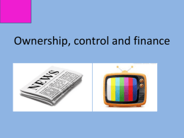TV- Ownership, control and finance- BBC Trust