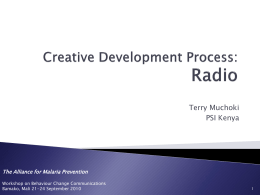18.Creative development process radio