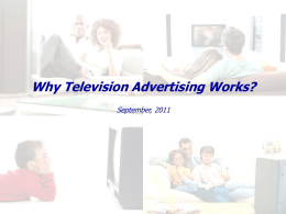 Why Television Advertising Works