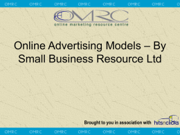 Online Advertising Models